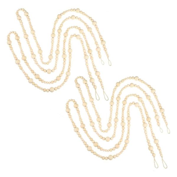 4 sets big wood bead garland, 220cm farmhouse rustic country beads with tassels prayer beads wall hanging decor
4 sets big wood bead garland, 220cm farmhouse rustic country beads with tassels prayer beads wall hanging decor