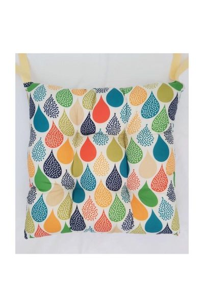 cushion/decorative pillow colorful water drop pattern fluffy square chair cushion 40 x cm custom stitched laced decorative for kitchen, offi
cushion/decorative pillow colorful water drop pattern fluffy square chair cushion 40 x cm custom stitched laced decorative for kitchen, offi