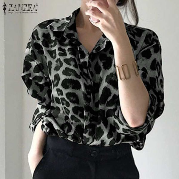 2021 new zanzea korean long sleeve blusa female retro lapel blouse casual loose button down shirt oversize womens fashion leopard 5xl 2d, White;black
2021 new zanzea korean long sleeve blusa female retro lapel blouse casual loose button down shirt oversize womens fashion leopard 5xl 2d, White;black