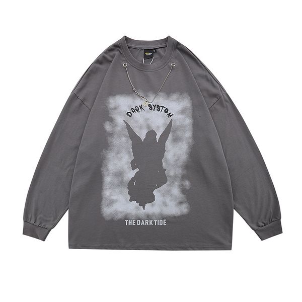 ins high street print necklace loose sleeve pullover for boys and teenagers dark round neck sweater thin long t, Black
ins high street print necklace loose sleeve pullover for boys and teenagers dark round neck sweater thin long t, Black