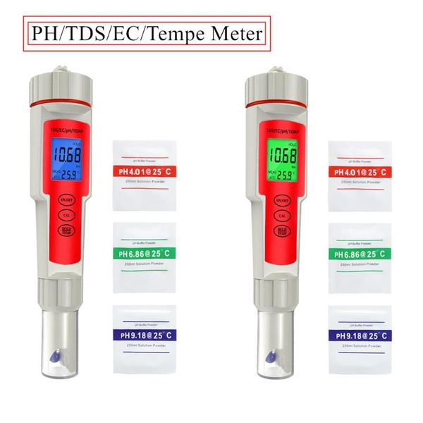meters tds ph ec temp meter 4 in 1 multifunctional tester water quality detector conductivity for pools, drinking , aquarium 
meters tds ph ec temp meter 4 in 1 multifunctional tester water quality detector conductivity for pools, drinking , aquarium