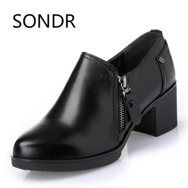 women shoes waterproof genuine leather high-heeled women's singles shoes fashion ladies casual boots, Black
women shoes waterproof genuine leather high-heeled women's singles shoes fashion ladies casual boots, Black