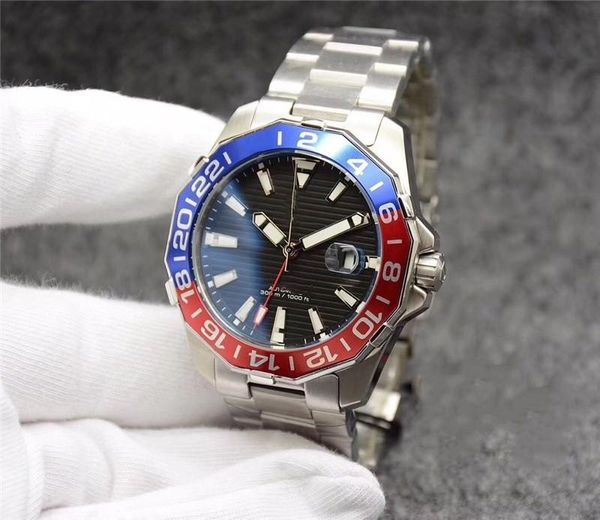 wristwatches 44mm classic men ceramic watch white blue black dial calender clock stainless steel business, Slivery;brown
wristwatches 44mm classic men ceramic watch white blue black dial calender clock stainless steel business, Slivery;brown