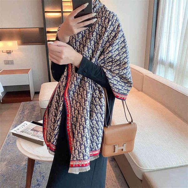the new design 2021 new letter female korean jacquard imitation cashmere air conditioning shawl thickened warm scarf in winter, Blue;gray
the new design 2021 new letter female korean jacquard imitation cashmere air conditioning shawl thickened warm scarf in winter, Blue;gray