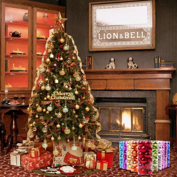 christmas decorations 24pcs 40mm xmas tree ball bauble hanging home party ornament decor for holiday wedding part
christmas decorations 24pcs 40mm xmas tree ball bauble hanging home party ornament decor for holiday wedding part