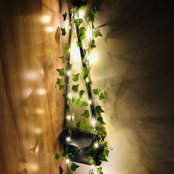 2m artificial plants green leaf garland led string light leaf ivy vine for home decorations wedding decorations diy rattan
2m artificial plants green leaf garland led string light leaf ivy vine for home decorations wedding decorations diy rattan
