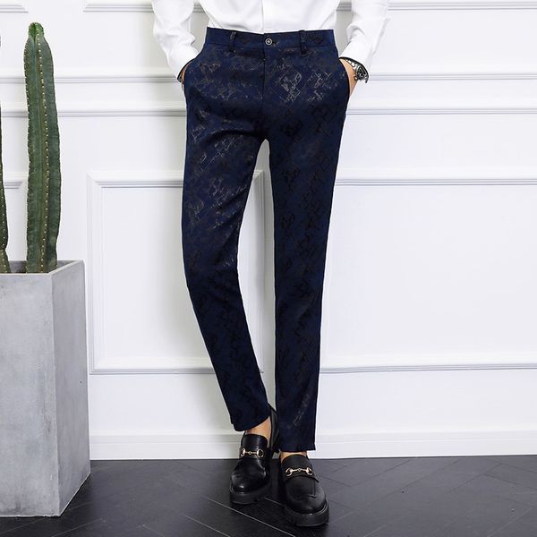 2021 new oversize 38 40 fashion pattern jacquard business slim men formal office calca social suit pants 2vjs, Black
2021 new oversize 38 40 fashion pattern jacquard business slim men formal office calca social suit pants 2vjs, Black