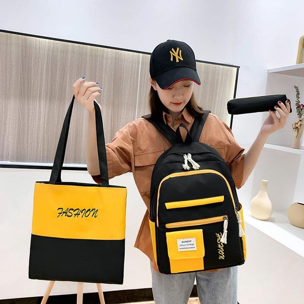 backpack fashion women's trendy contrast color nylon school bag of girls canvas cloth waterproof large-capacity travel backpacks
backpack fashion women's trendy contrast color nylon school bag of girls canvas cloth waterproof large-capacity travel backpacks