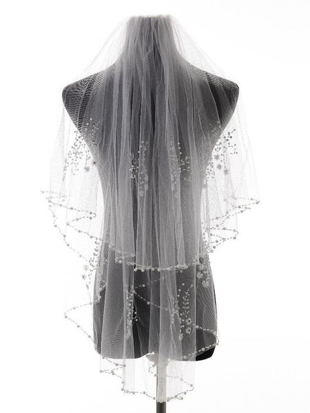 bridal veils arrival bead edge wedding accessories tulle veil with comb, Black
bridal veils arrival bead edge wedding accessories tulle veil with comb, Black