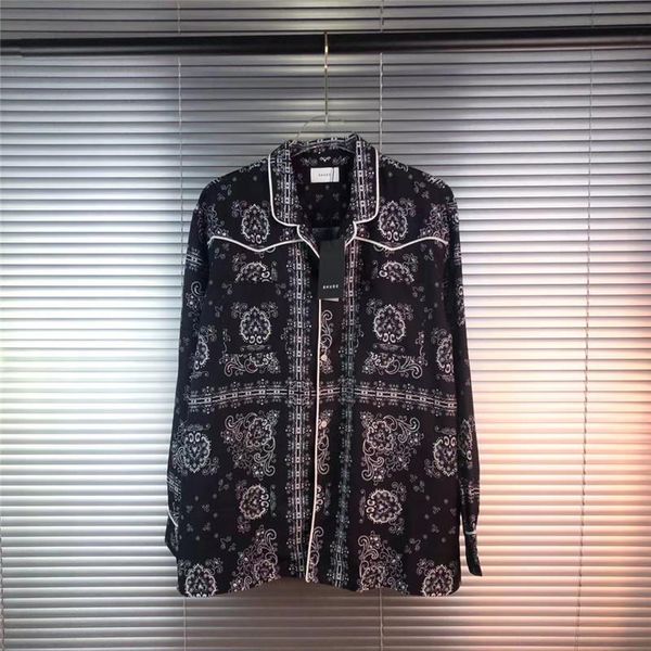 men's casual shirts long sleeve shirt men women high-quality cashew flower buttoned tees striped clothing, White;black
men's casual shirts long sleeve shirt men women high-quality cashew flower buttoned tees striped clothing, White;black
