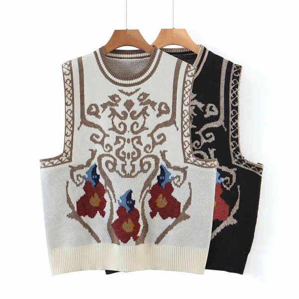 women's knits & tees vintage woman loose chinese style embroidery knitted vest 2021 spring fashion ladies sleeveless sweaters fema, White
women's knits & tees vintage woman loose chinese style embroidery knitted vest 2021 spring fashion ladies sleeveless sweaters fema, White