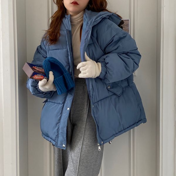 2021 new ol winter coats and jackets warm women cotton-padded thick bread clothing loose parkas female hooded coat zhmh, Black
2021 new ol winter coats and jackets warm women cotton-padded thick bread clothing loose parkas female hooded coat zhmh, Black