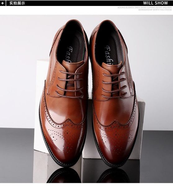 dress shoes the men's men wedding man leather business formal big size wear comfortable gentleman, Black
dress shoes the men's men wedding man leather business formal big size wear comfortable gentleman, Black