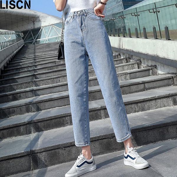 women's jeans nine points female straight korean version student 2021 spring high waist was thin harlan radish dad pants, Blue
women's jeans nine points female straight korean version student 2021 spring high waist was thin harlan radish dad pants, Blue