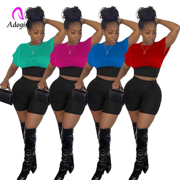 women's tracksuits fitness women 2 piece set short sleeve crop + skinny biker shorts matching 2021 summer jogger active tracksuit, Gray
women's tracksuits fitness women 2 piece set short sleeve crop + skinny biker shorts matching 2021 summer jogger active tracksuit, Gray