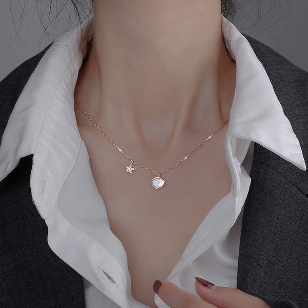 sea shell necklace female niche design feeling necklace collarbone light chain of luxury niche new female, Silver
sea shell necklace female niche design feeling necklace collarbone light chain of luxury niche new female, Silver