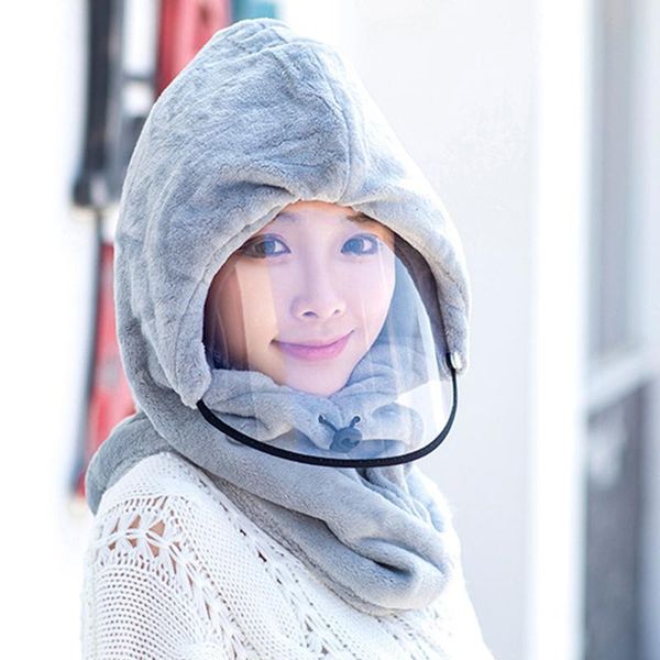 trend winter women cycling hat with transparent face cover ear neck protection windproof ski cap flannel thicken hat nin, Blue;gray
trend winter women cycling hat with transparent face cover ear neck protection windproof ski cap flannel thicken hat nin, Blue;gray