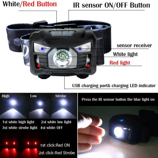 3000lm mini rechargeable 3w led body motion sensor headlamp led bicycle head light lamp outdoor camping with usb
3000lm mini rechargeable 3w led body motion sensor headlamp led bicycle head light lamp outdoor camping with usb