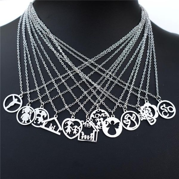 pendant necklaces family member stainless steel necklace jesus virgin mary angel woman girl man house mum lovers bicyclist fashion jewelry, Silver
pendant necklaces family member stainless steel necklace jesus virgin mary angel woman girl man house mum lovers bicyclist fashion jewelry, Silver