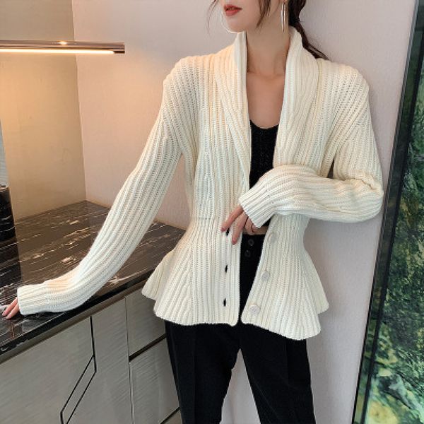 2021 new autumn women sweater cardigan cachecol black gulp fine keep long sleeve high-end ladies mc2a, White;black
2021 new autumn women sweater cardigan cachecol black gulp fine keep long sleeve high-end ladies mc2a, White;black