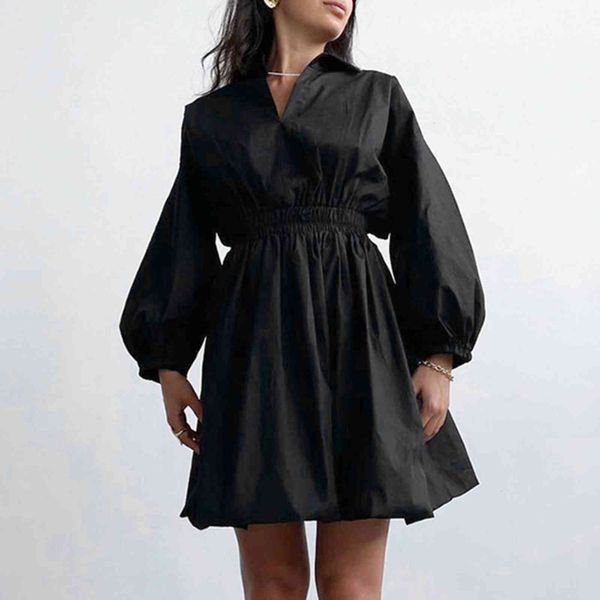casual dresses autumn winter western style fashion solid color v-neck long sleeve high waist women dress temperament simplicity mpra, Black;gray
casual dresses autumn winter western style fashion solid color v-neck long sleeve high waist women dress temperament simplicity mpra, Black;gray