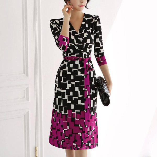 casual dresses arrival autumn vintage print elegant dress women belted wrap slim waist pencil office ol work vestidos, Black;gray
casual dresses arrival autumn vintage print elegant dress women belted wrap slim waist pencil office ol work vestidos, Black;gray