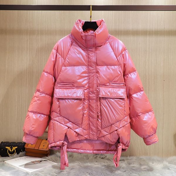 2021 New Winter Women Stand Collar Loose 90% White Duck Parkas Thickness Warm Bright Color Down Coat Female Snow Outwear Ackr, Black
2021 New Winter Women Stand Collar Loose 90% White Duck Parkas Thickness Warm Bright Color Down Coat Female Snow Outwear Ackr, Black