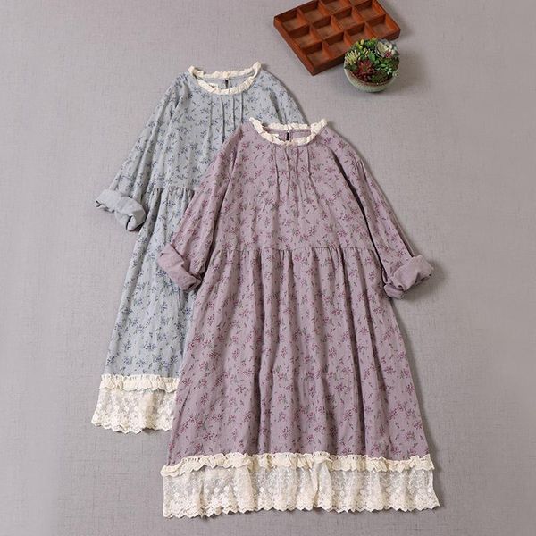 casual dresses sweet japan style mori floral dress early autumn long sleeve print loose waist, Black;gray
casual dresses sweet japan style mori floral dress early autumn long sleeve print loose waist, Black;gray