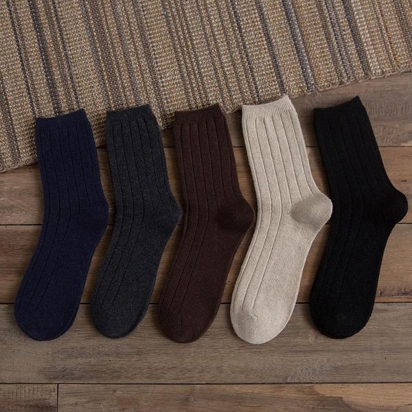 men's socks business wool autumn and winter with striped plain socks, classic casual blended soft comfortable soc, Black
men's socks business wool autumn and winter with striped plain socks, classic casual blended soft comfortable soc, Black