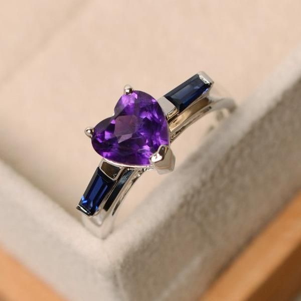 wedding rings hainon fashion silver color filled purple heart birthstone for women vintage simple lovely blue cubic zircon ring gift, Slivery;golden
wedding rings hainon fashion silver color filled purple heart birthstone for women vintage simple lovely blue cubic zircon ring gift, Slivery;golden