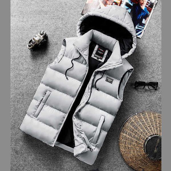 autumn and winter new youth down cotton detachable cap men's hooded vest student coat, Black;white
autumn and winter new youth down cotton detachable cap men's hooded vest student coat, Black;white