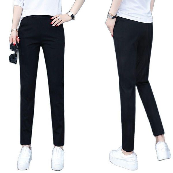 women's pants & capris plush and thickened trousers with elastic waist casual small straight tube, Black;white
women's pants & capris plush and thickened trousers with elastic waist casual small straight tube, Black;white