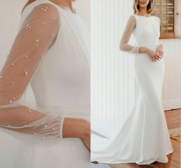 de new vestidos feast gorgeous mermaid long sleeves pearls prom evening es 2021 satin sweep train white bridal gowns xsw3, Black;red
de new vestidos feast gorgeous mermaid long sleeves pearls prom evening es 2021 satin sweep train white bridal gowns xsw3, Black;red