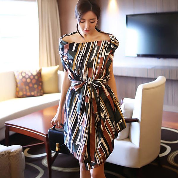 vintage stylish spooning ragged base in summer clothes dressed work korean dress at knee ta072 f083, Black;gray
vintage stylish spooning ragged base in summer clothes dressed work korean dress at knee ta072 f083, Black;gray