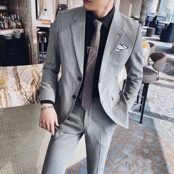 youth slim color 2021 spring summer fashion single breasted for men groom marriage two piece formal suit odve, White;black
youth slim color 2021 spring summer fashion single breasted for men groom marriage two piece formal suit odve, White;black