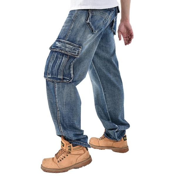 men's jeans mens pocket tooling loose hip hop men hiphop demin pants tide trousers size 30-46, Blue
men's jeans mens pocket tooling loose hip hop men hiphop demin pants tide trousers size 30-46, Blue