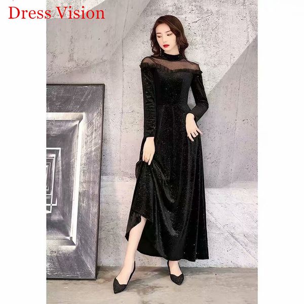 2021 muslim black long sleeves high neck elegant evening es formal robe de soiree prom party gowns 5z1x, White;black
2021 muslim black long sleeves high neck elegant evening es formal robe de soiree prom party gowns 5z1x, White;black