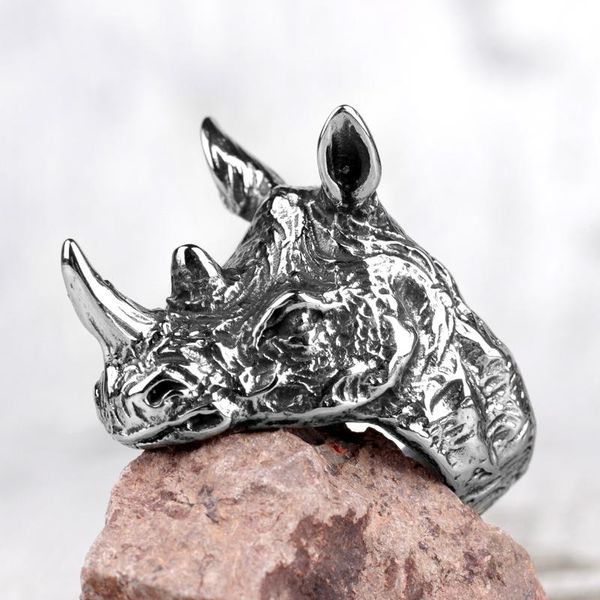 cluster rings 316l stainless steel rhinoceros head animal man men creativity punk rock hip hop for male boy jewelry accessories gift, Golden;silver
cluster rings 316l stainless steel rhinoceros head animal man men creativity punk rock hip hop for male boy jewelry accessories gift, Golden;silver