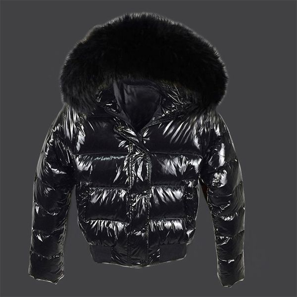 fashion bubble coat big fur collar glossy short jacket winter autumn waterproof female puffer parkas mujer 211216, Black
fashion bubble coat big fur collar glossy short jacket winter autumn waterproof female puffer parkas mujer 211216, Black