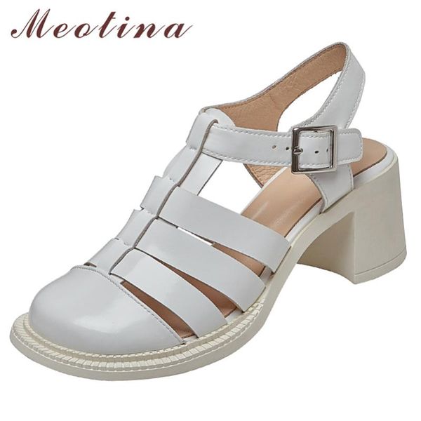 sandals meotina gladiator women shoes genuine leather high heel t-strap thick buckle lady footwear summer 41, Black
sandals meotina gladiator women shoes genuine leather high heel t-strap thick buckle lady footwear summer 41, Black
