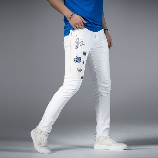 new painted white pant mens fashion brand vaqueros ny jean homme slim jeans men moda 2021 spring 9m41, Blue
new painted white pant mens fashion brand vaqueros ny jean homme slim jeans men moda 2021 spring 9m41, Blue