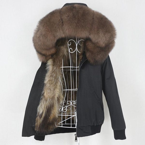 women's fur & faux 2021 waterproof bomber parka real coat natural collar hood winter jacket women thick warm outrwear streetwear, Black
women's fur & faux 2021 waterproof bomber parka real coat natural collar hood winter jacket women thick warm outrwear streetwear, Black