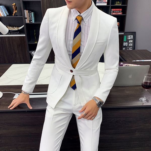 men's clothes 2021 white elegant suits fine club party defines thin dress tlho, White;black
men's clothes 2021 white elegant suits fine club party defines thin dress tlho, White;black