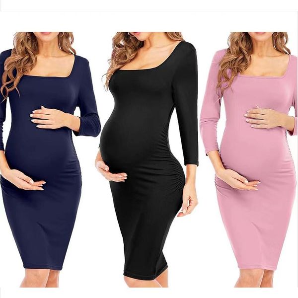 maternity dresses dress for women pregnant solid color pography party evening casual long sleeve pregnancy clothing, White
maternity dresses dress for women pregnant solid color pography party evening casual long sleeve pregnancy clothing, White