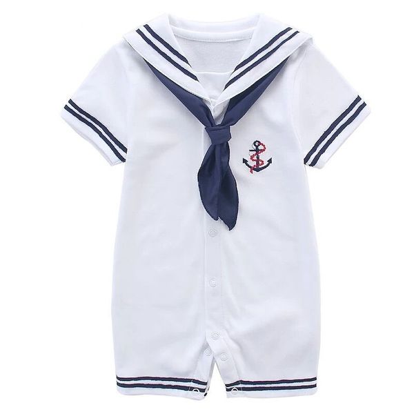 summer cotton baby short sleeve delta navy sailor style baby boy clothes romper, Blue
summer cotton baby short sleeve delta navy sailor style baby boy clothes romper, Blue