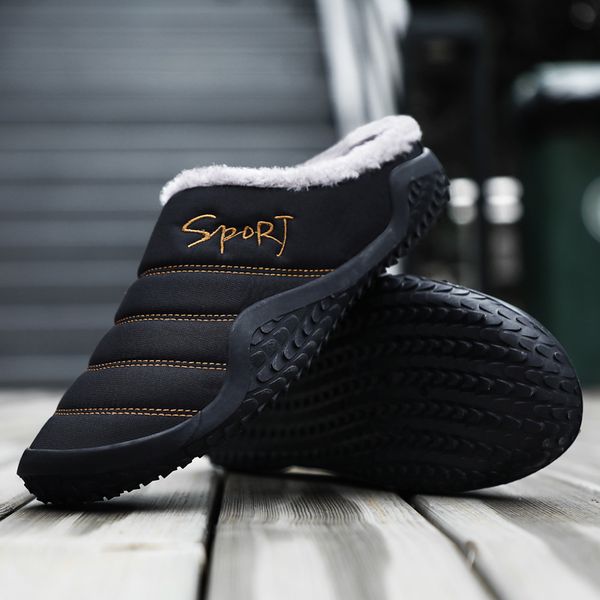 men shoes winter cotton slippers home indoor non-slip slippers warm soft-soled cotton shoes zapatillas de casa, Black
men shoes winter cotton slippers home indoor non-slip slippers warm soft-soled cotton shoes zapatillas de casa, Black