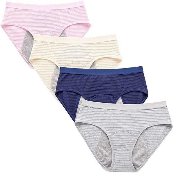 women's panties 4pcs women underwear menstrual period leakproof physiological briefs cotton breathable mesh ladies underpants, Black;pink
women's panties 4pcs women underwear menstrual period leakproof physiological briefs cotton breathable mesh ladies underpants, Black;pink