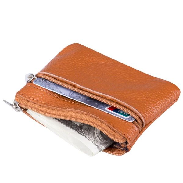 card holders 2021 classic soft men women holder zip genuine leather pouch bag solid color zipper, Brown;gray
card holders 2021 classic soft men women holder zip genuine leather pouch bag solid color zipper, Brown;gray