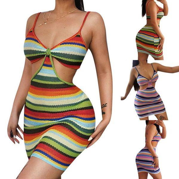 one-piece suits 2021 women's sleeveless bodycon mini dress spaghetti strap cutout striped cami
one-piece suits 2021 women's sleeveless bodycon mini dress spaghetti strap cutout striped cami