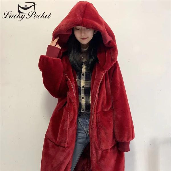 women's fur & faux women winter hooded coat thick warm solid color female luxury long plus size overcoat zy15, Black
women's fur & faux women winter hooded coat thick warm solid color female luxury long plus size overcoat zy15, Black
